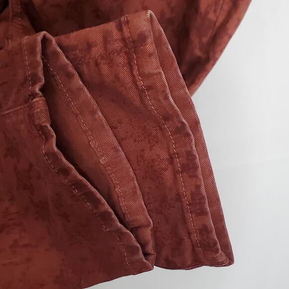 J BRAND Rust Brown Houndstooth Print Mid-Rise Skinny Leg Jeans Size 27 - Picture 9 of 11